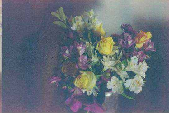 Students arranging flowers